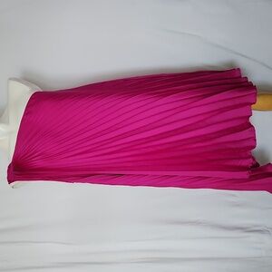 Banana Republic One Shoulder Pink Pleated Dress Size Small